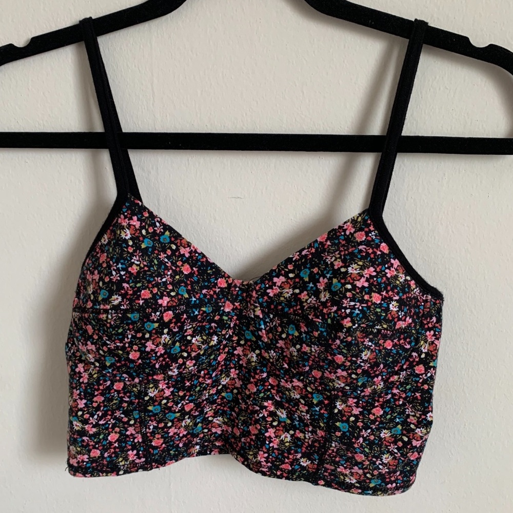 Floral bustier top/bralette